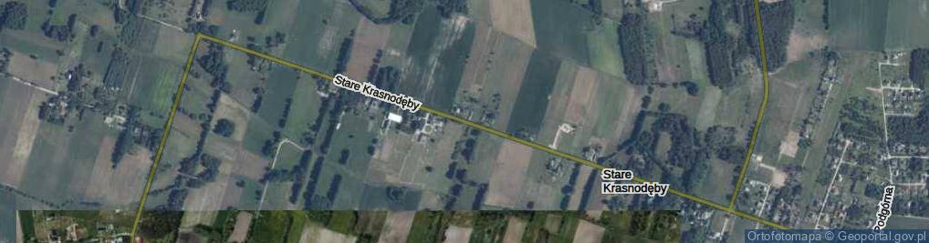 Zdjęcie satelitarne Stare Krasnodęby ul.